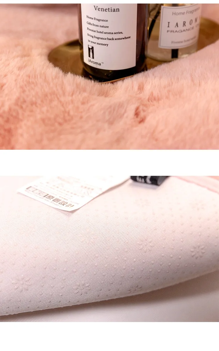 Rabbit Hair Sofa Cushion Soft Leather Sofa Cushion Fashionable Simple Warm Breathable Comfortable Non Slip Sofa Cover