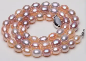 

GORGEOUS 9-10MM SOUTH SEA MULTICOLOR PEARL NECKLACE 18INCH 925S KKK