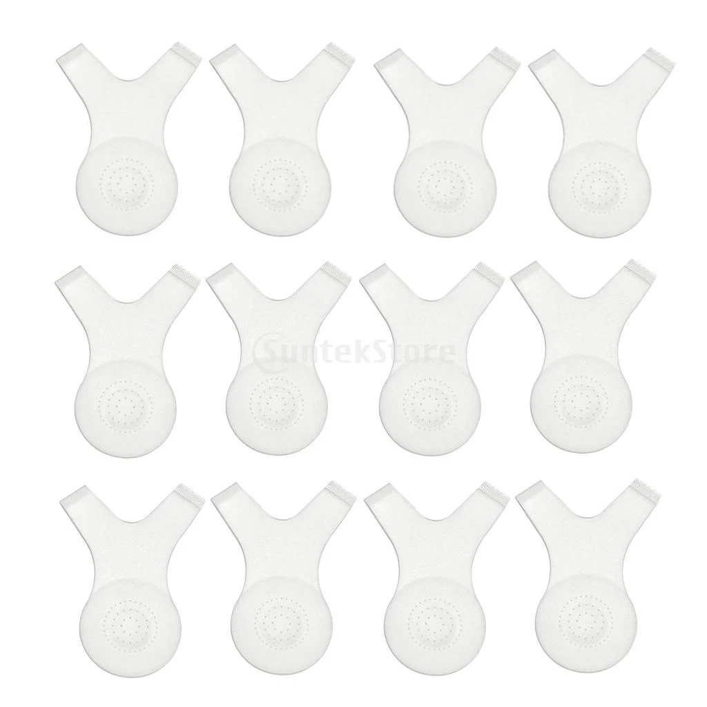 12pcs/set Dual Tips Eyebrow Brush Clear Eyelash Comb Grafting Curlers Acrylic Lash Lifting Brush Combs Makeup Grooming Tool