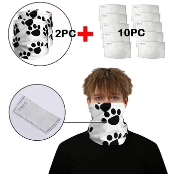 

Unisex Facemask Pm 2.5 Anti-Pollution Washable Face Mask Multi-Use Bandana Outdoor Windproof Motorcycle Mask Headband Warm Scarf