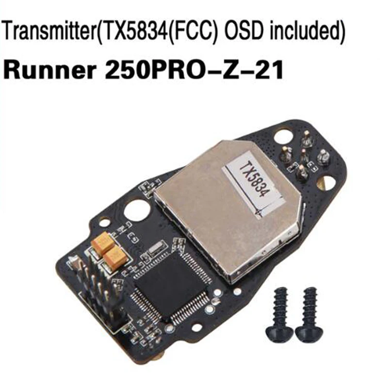 

1Set Transmitter With TX5834(FCC)OSD Aerial Module For Walkera Runner 250PRO-Z-21 FPV RC Drone Racing Quadcopter Spare Parts