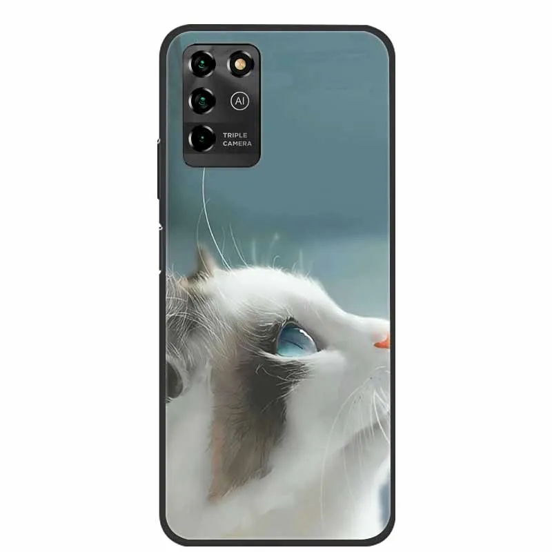 Luxury Bumper Silicone TPU Soft Phone Case with Cute Cat Design - Shockproof Coque