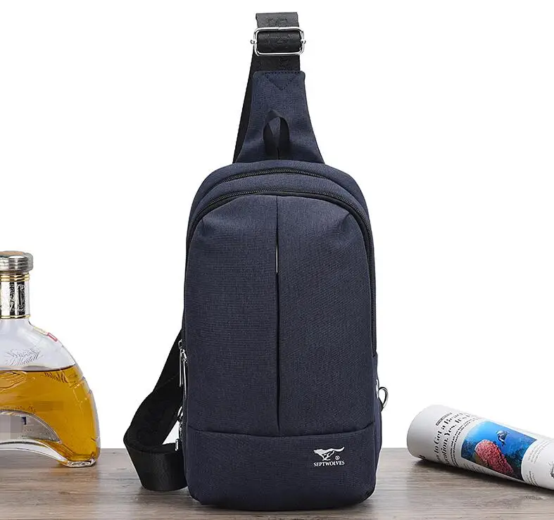 Youth Men chest bag fashion brand sports straddle messenger small straddle bag Male Oxford Fabric versatile shoulder