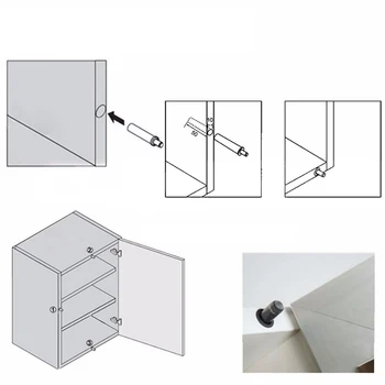 

10 X Push To Open System Damper Buffer Door Cabinet Drawer Hinges Heavier Catch