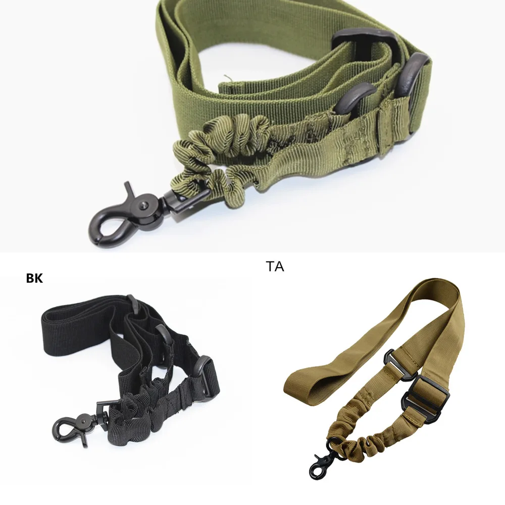 

One Point Rifle Sling Tactical Gun Sling Shoulder Belt Strap Quick Release Bungee Shooting Hunting Accessories Airsoft M4 AR15