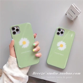 

X Case Shell Iphone78plus Glass Se Female Daisy Applicable 11pro Max Apple Is Soft Xr-music of The Tide