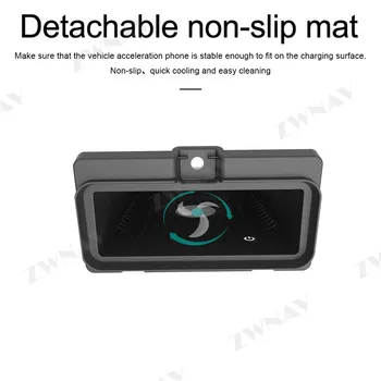 

QI car Fast wireleess charger for Toyota Fortuner 2017 2018 2019 Intelligent Infrared Fast Wireless Charging Car Phone Holder
