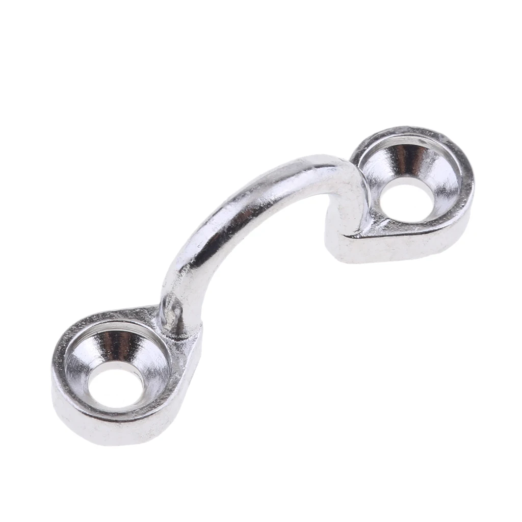 1Pc Stainless Steel Deck Loops Tie Down Pad Eye Strap for Boat Canoe Rigging