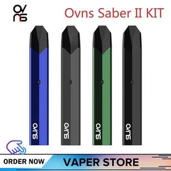 

Original Ovns Saber II Pod System Vape Starter Kit 1.5ml 600mah Built-in Battery 1.4ohm Cotton Electronic Cigarette