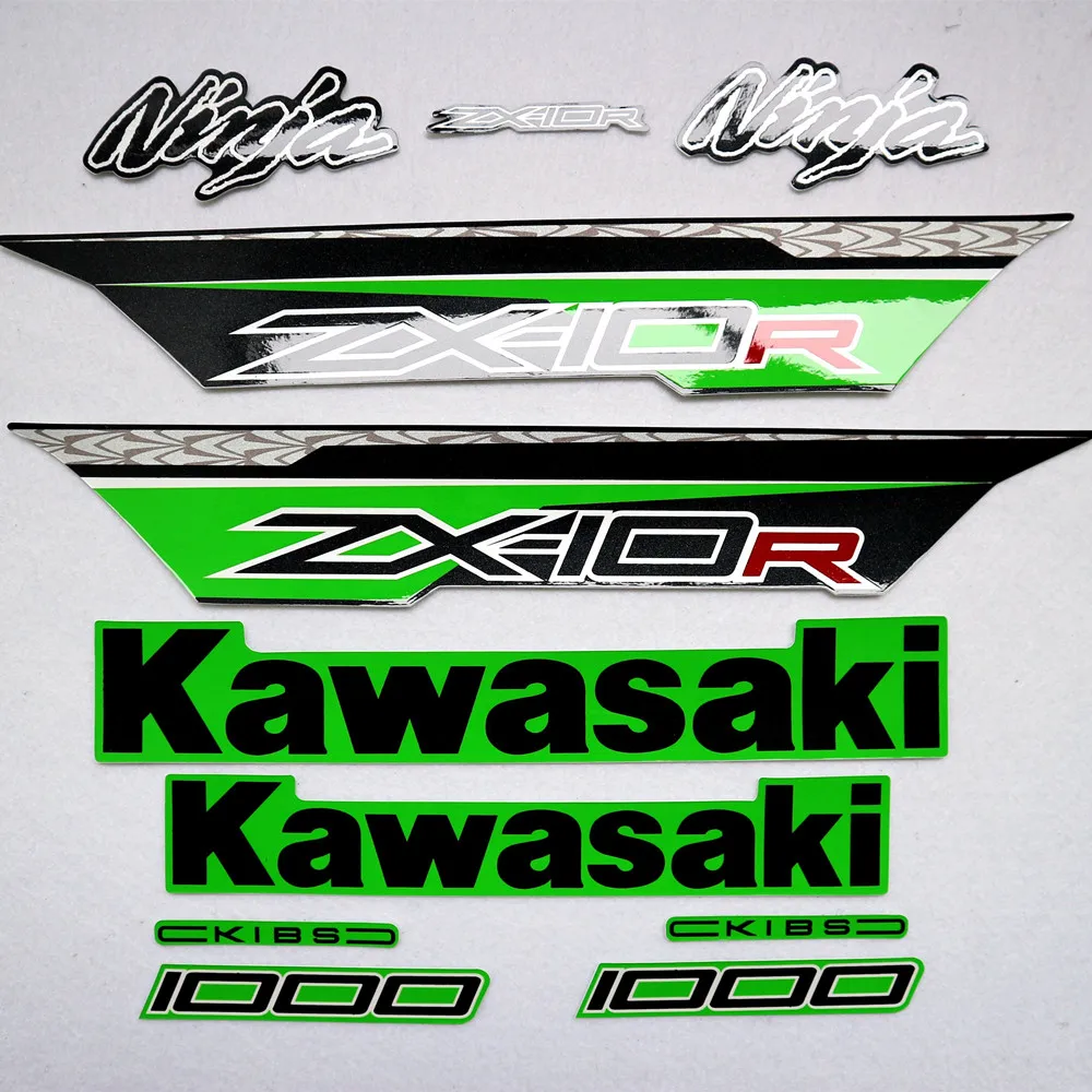 

Motorcycle For Kawasaki NinjaZX10R 2011-2012-2013 Ninja ZX10R 11-12-13 Full Kit Sticker High Quality Decal