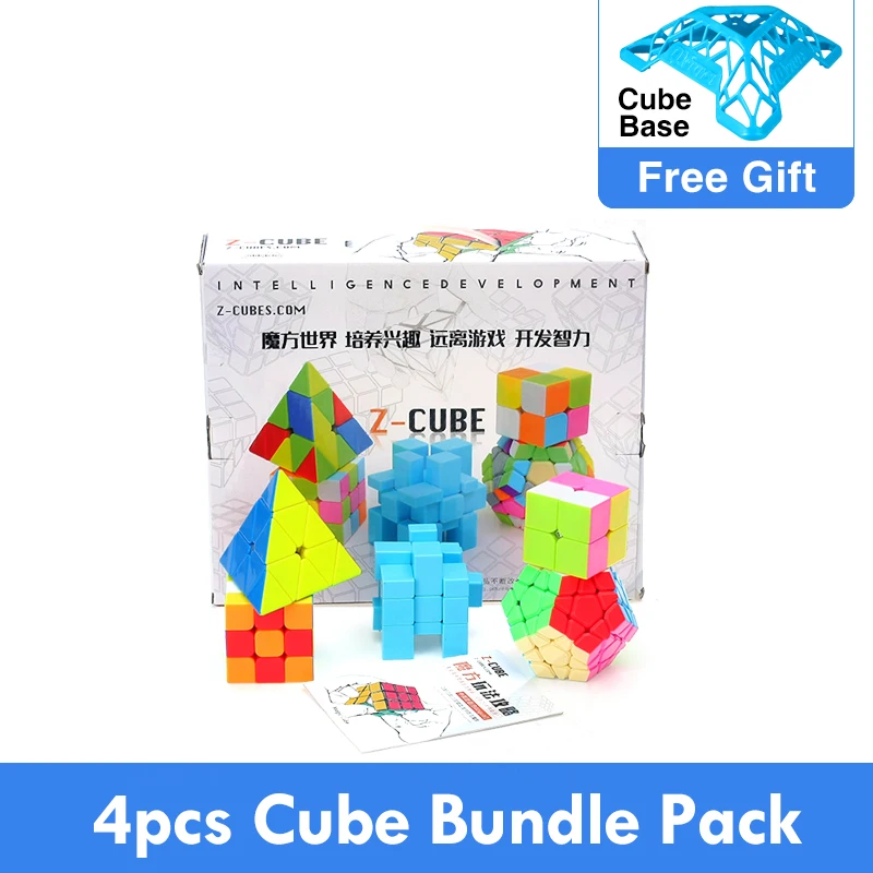 Волшебный куб Z CUBE Bundle 3x3x3 2x2x2 профессиональный треугольный Dodecahedron Mirror Cubo Magico 5