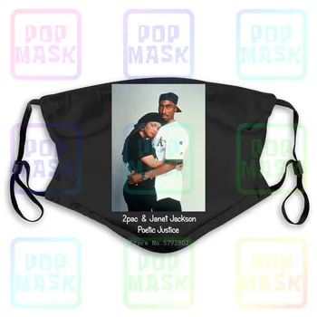 

Dust Mask with Filter 2Pac 2Pac And Janet Jackson Poetic Justice Funny Washable Reusable Mask