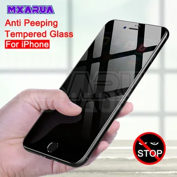 

Anti Spy Tempered Glass For iPhone 7 6 8 Plus 5 5S SE Privacy Screen Protector Film iPhone 11 Pro X XR XS Max Protective Glass