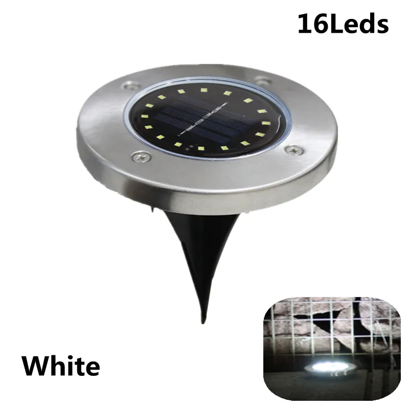 solar ground lights New 1/12Pack 8LED Solar Powered Disk Lights Solar Led Light Outdoor Waterproof Outdoor Lighting for Patio Yard Garden Decoration decorative solar lights Solar Lamps