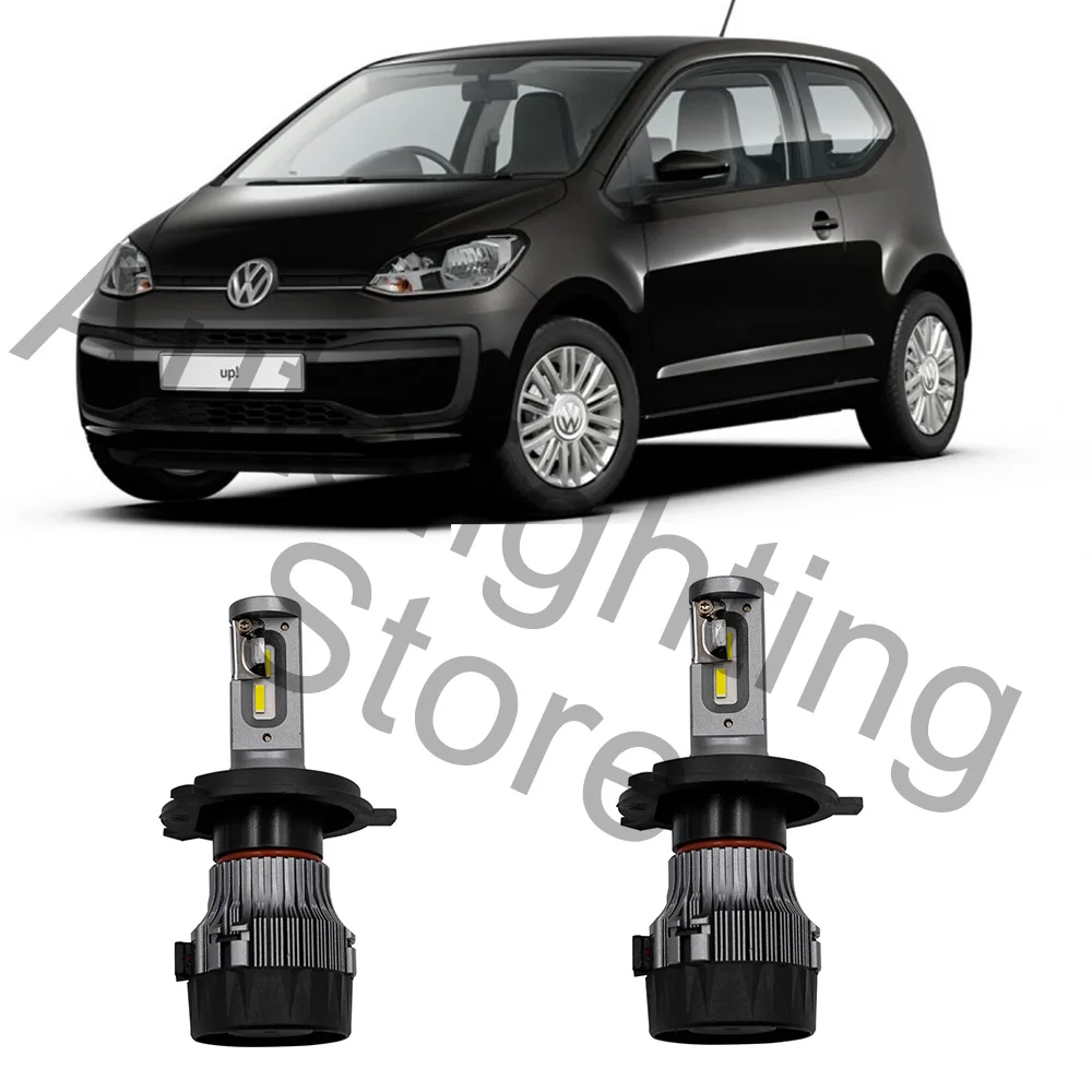 50W 8000LM High Power LED Headlight High Low Hi Lo Beam Headlight H4 Bulbs  For VW Up! Beetle POLO 6R 6C Skoda Citigo 12-19 - AliExpress