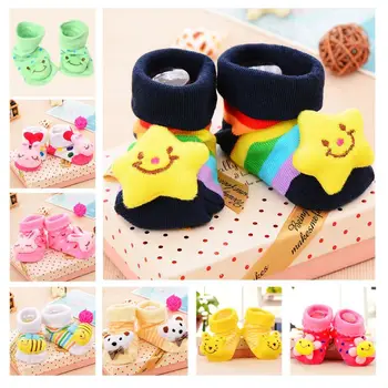 

Baby Socks Anti-Slip Cotton Newborn Infant Cartoon Animal Slippers Boots Unisex
