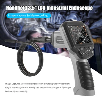 

Handheld 3.5" LCD Professional Industrial Endoscope Videoscope with 4 LED Lights CMOS Sensor Borescope Camera Image