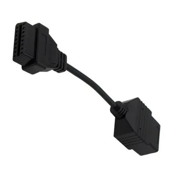 

Black Diagnostic Cable OBD2 Adapter Scanner Converter 16Pin Accessories
