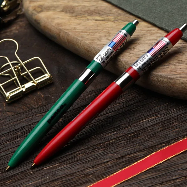일본 하이타이드 펜코 바이로 그래프 패션 레트로 컬러 볼펜은 학생 필기에 적합한 1.0mm 펜촉과 다양한 색상을 제공합니다.