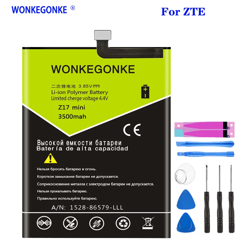 Аккумулятор WONKEGONKE Li3929T44P6h796137 для ZTE Nubia Z11miniS Z11 miniS NX549J Z17mini Z17 mini NX569H NX569J | Мобильные