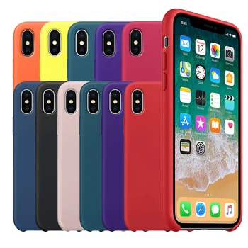 

50Pcs/lot luxury Silicone Case For Phone SE 11 11Pro MAX For phone case For phoen 6 6s 7 8 plus X XS Max Phone Cover with box