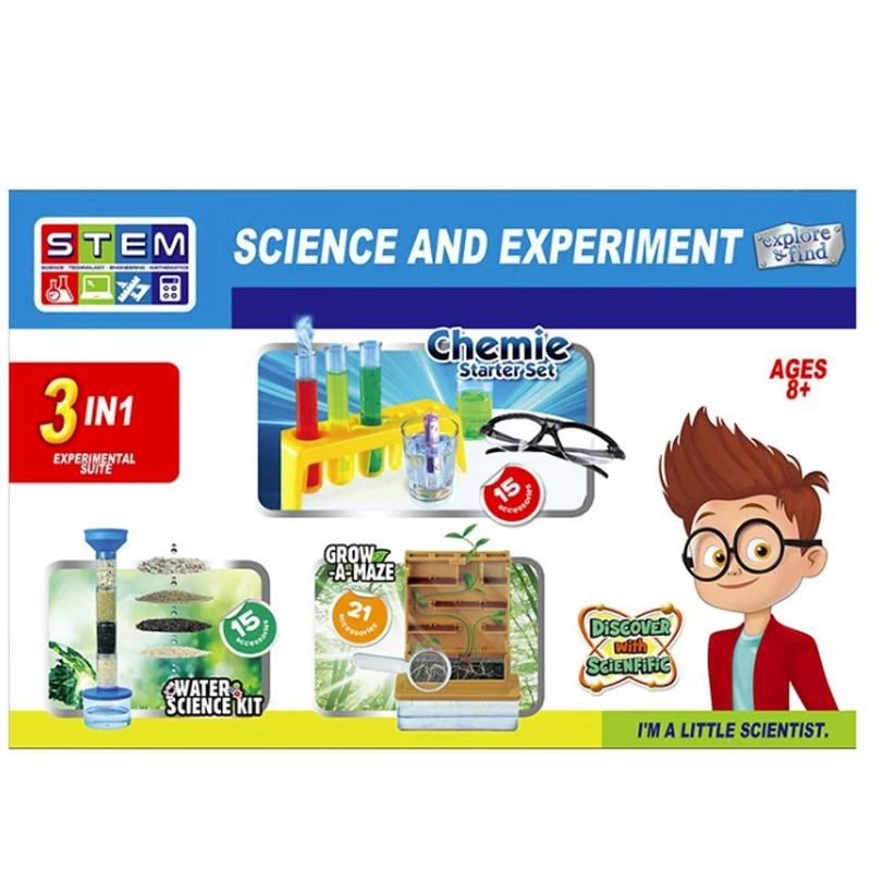 

DIY Toy Three-in-one Science Set Plant Maze Water Purification Knowledge Expansion Scientific Experiment Puzzlenew