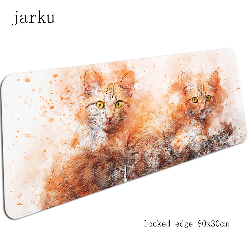 Кошки коврик для мыши геймер Мода Тигр 800x300x2 мм notbook коврик для мыши игровой коврик для мыши большой Kawaii Львенок коврик для мыши стол padmouse коврики - Цвет: size 800x300x2mm