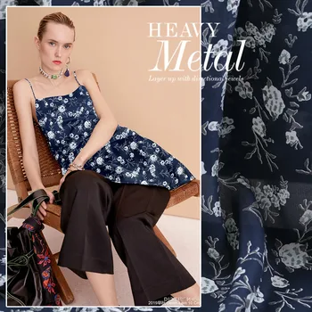 

114cm wide natural silk fabric for dress meter breathable printed silk crepe de chine fabric printed fabric wholesale silk cloth