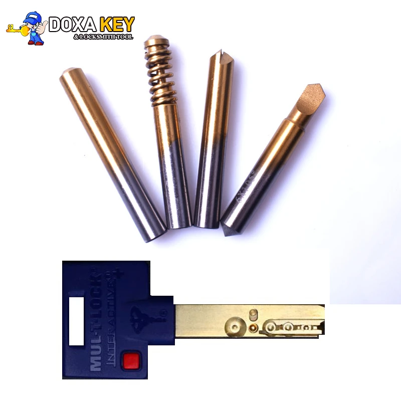 4pcs Multi T Lock Cutter For Vertical Key Cutting Machine Dimple Key