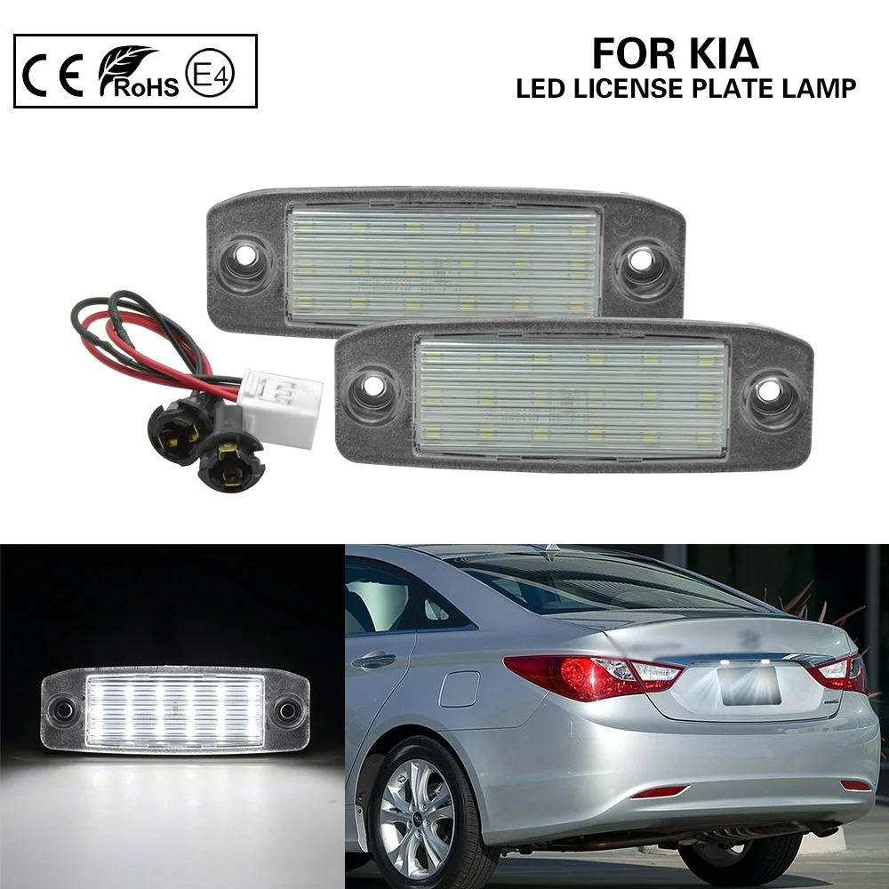 

Pair Car LED License plate light Number plate lamp for Kia Sportage 2011-2016