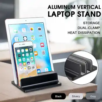 

Tablet Stand Holder For Laptop Notebook Tablet Smart Phone Macbook Space-saving Desktop Aluminum Alloy Vertical Laptop Holder