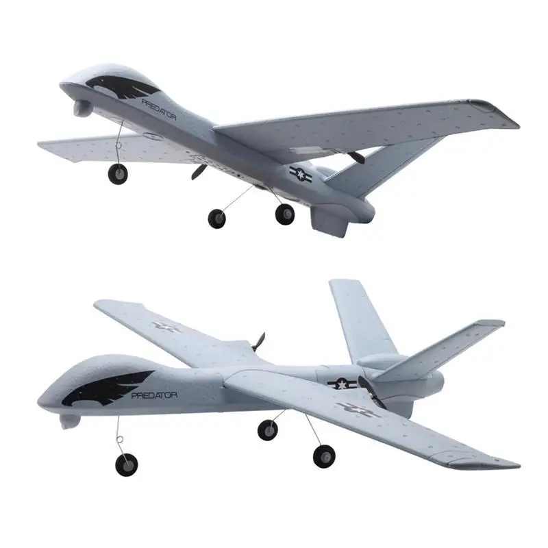 

66cm Wing Span Remote Control Airplane Glider Z51 Super Big EPP Built-in Gyroscope RC Plane UAV with LED Military Aircraft Model