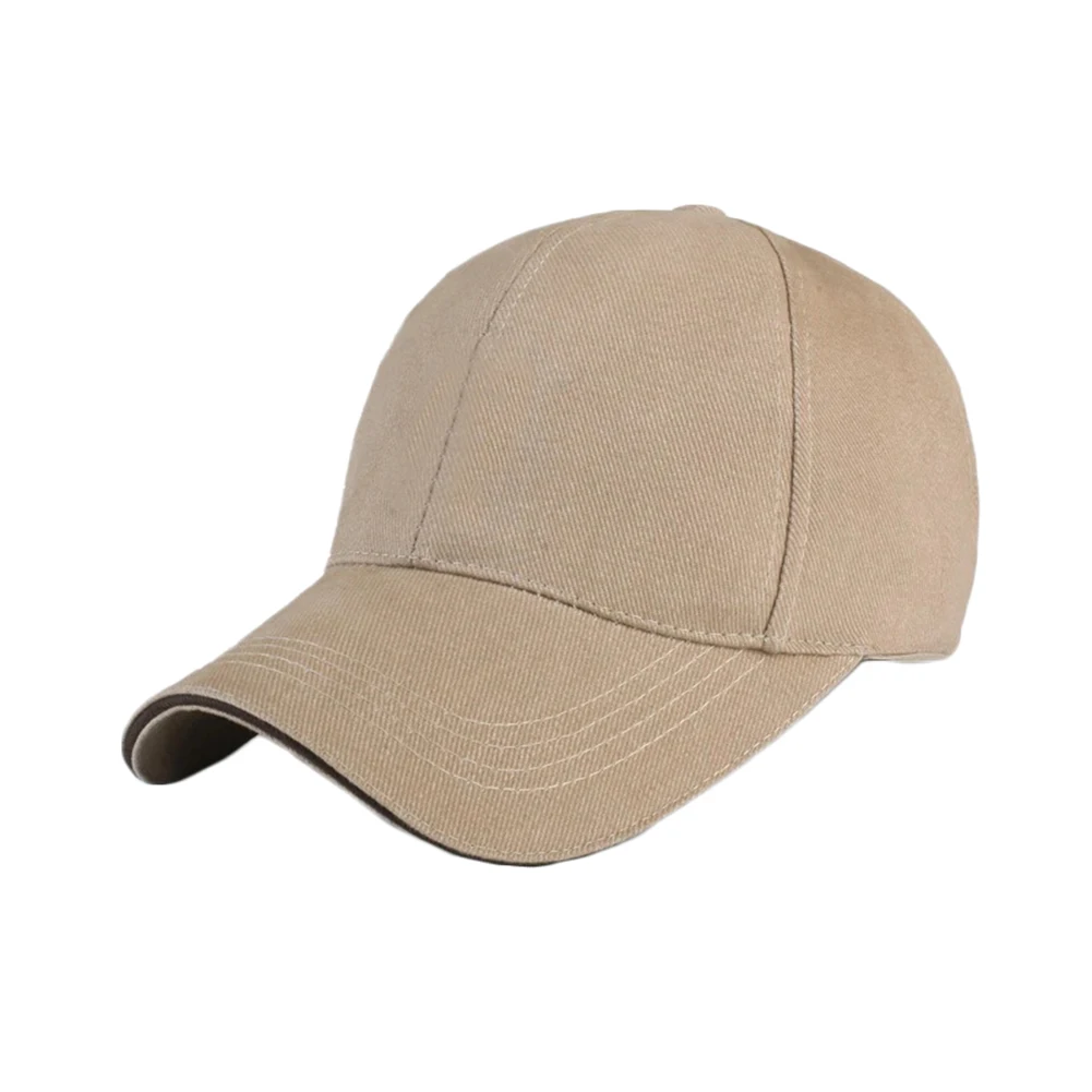 Men Women Summer Plain Curved Outdoor Sun Block Baseball Cap Adjustable Hat