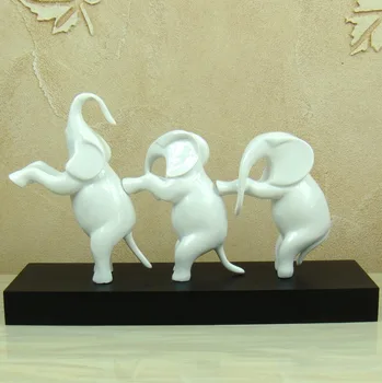 

CREATIVE CIRCUS ACROBATICS ELEPHANTS FIGURINE HANDMADE RESIN ABSTRACT ANIMAL STATUE DECORATION NOVELTY GIFT AND CRAFT ORNAMENT