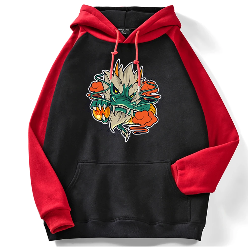 

Hoody Dragon Ball Cartoon Print Sweatshirt With Hooded Woman Kpop Harajuku Hoodie Womens Aesthetic Fleece Female Raglan Hoodies