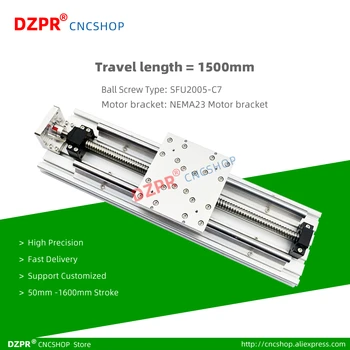 

Travel length 1500mm Linear Actuator Precision workstations with SFU2005 ballscrews for diy CNC Router aixs