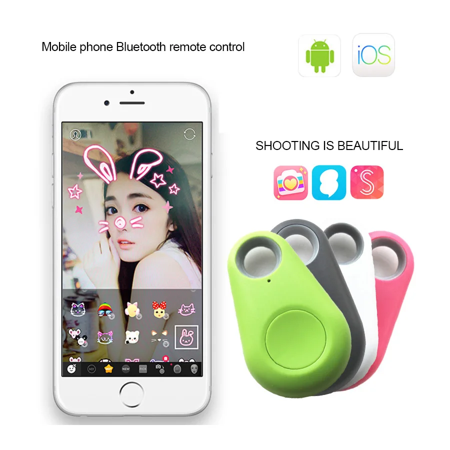 5 цветов Bluetooth пульт дистанционного управления для IOS под управлением Android затвор