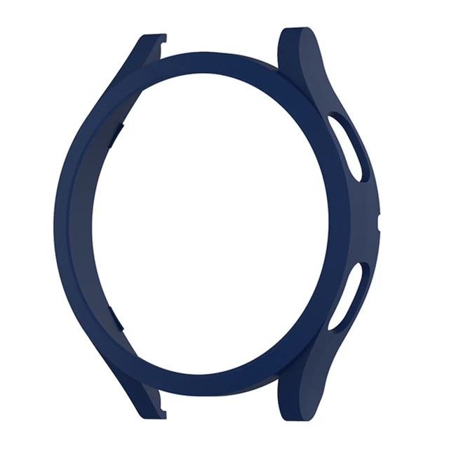 Watch Case For Samsung Galaxy Watch 4 44mm PC Matte Cover  Protective Compatible Galaxy Watch 4 40mm Clock Bumper Shell Midnight Blue