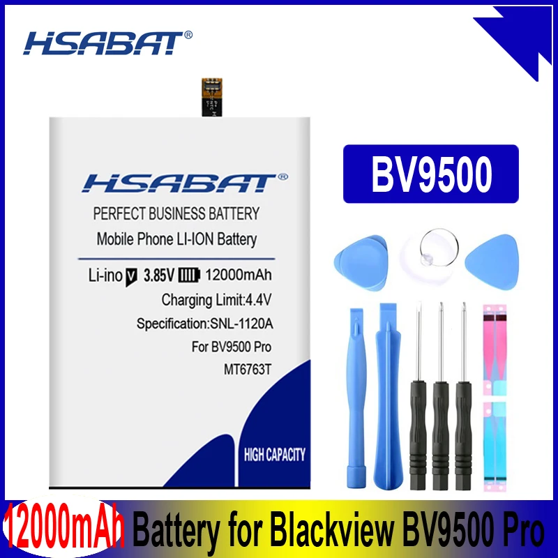 HSABAT BV9500 12000 мАч аккумулятор Blackview BV9500 Pro MT6763T 536380 батареи