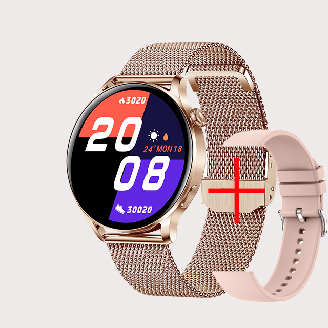 Fashion New Women Smart Watch Men Sports Waterproof Smart Watch Ladies Heart Rate Blood Pressure Bluetooth Call Watches+Box