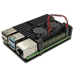 Для Raspberry Pi 4B новейший ЧПУ Алюминиевый сплав чехол Корпус с охлаждающим вентилятором CA