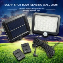 56 светодиодный солнечный свет уличный Садовый Солнечный Свет PIR датчик движения водонепроницаемый настенный светильник аварийная безопасность прожектор уличная лампа