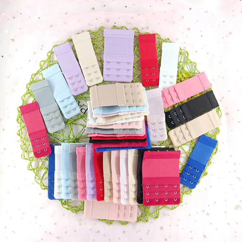 Garment Sewing Accessories 5Pcs 2-4Hook Back Bra Extender Clip Belt Extension Bra Strapless Extensions Women's Underwear Expander Hook Botton Intimates