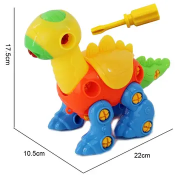

Dinosaur Toys Puzzle Screwing Construction Engineering STEM Learning Toy Dinosaur Building
