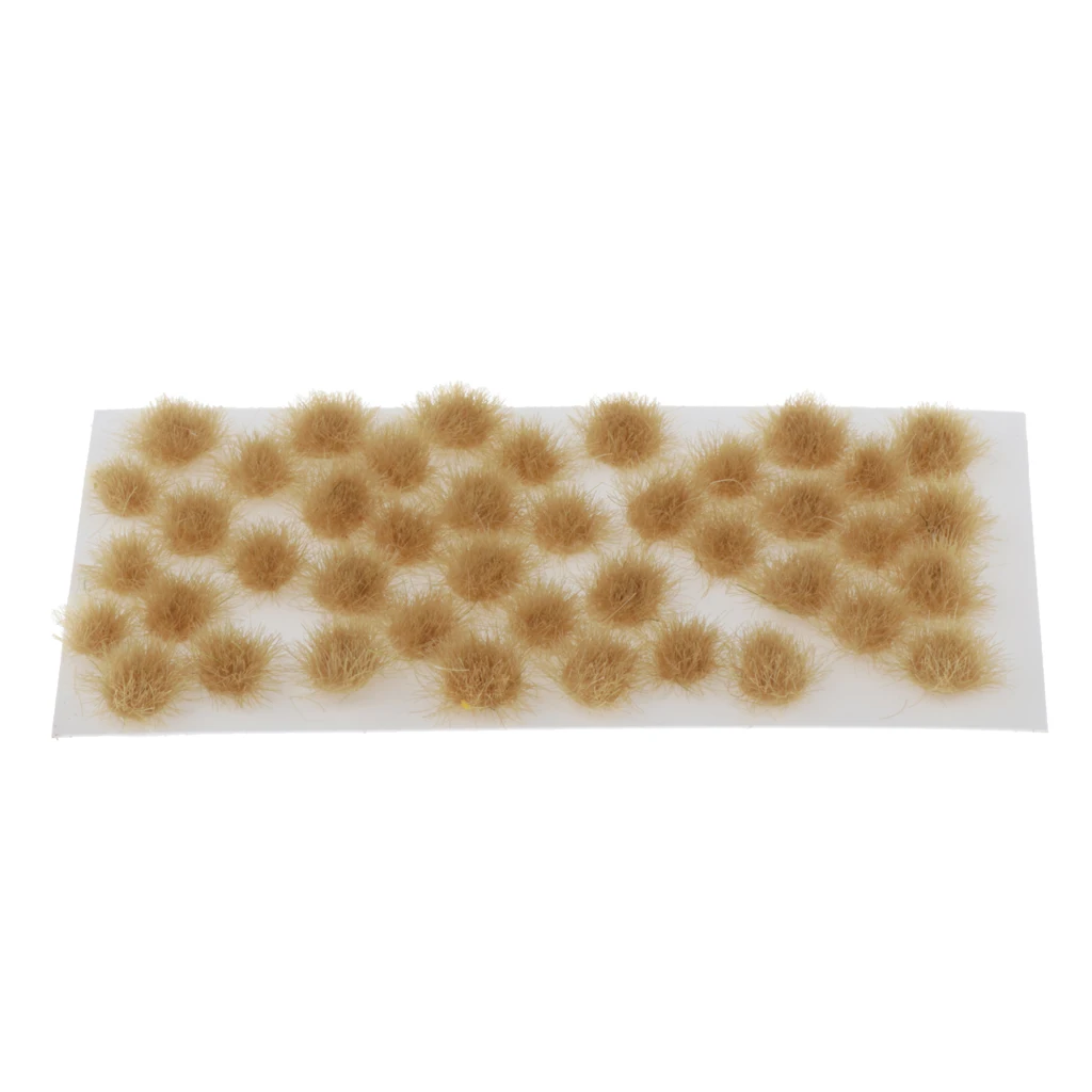 40 Pieces Static Grass Tuft 5mm Self Adhesive Static Grass Railway Artificial Grass Modeling Wargaming Terrain Model