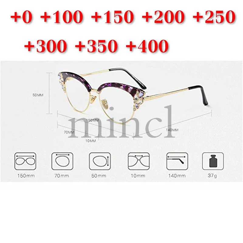 MINCL/Алмазные очки для чтения солнечные очки фотохромные очки для чтения женские очки для близорукости с цветными близорукость очки NX