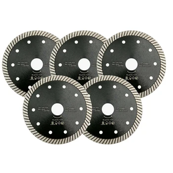 

Turbo Rim Thin Diamond Saw Blade Ceramic Tile 5 Inch Hot Pressed Cutter Tool Kit
