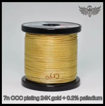 

7n OCC plating 24K gold + 0.2% palladium Headset upgrade cable