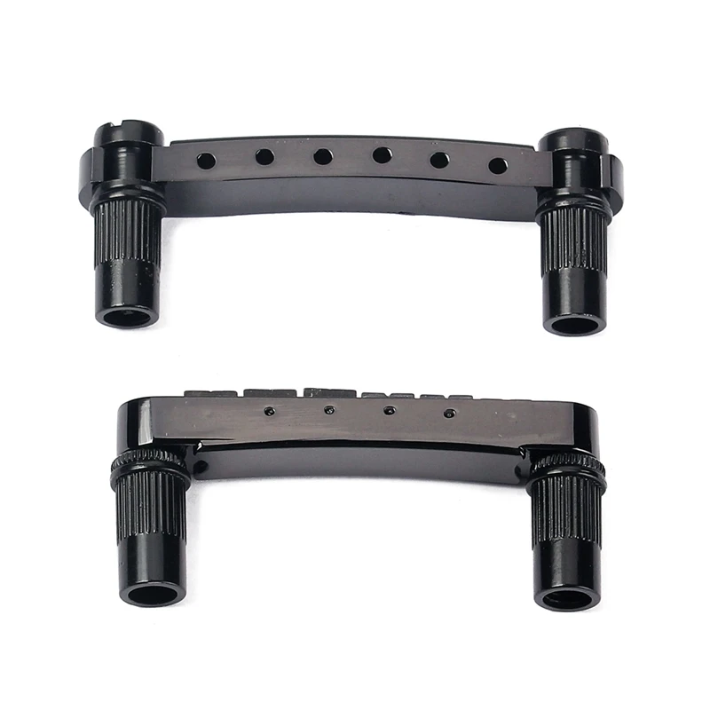 

Set of Roller Saddle Black Tune-O-Matic Bridge Tailpiece Studs for LP Electric Guitar Replacement Parts