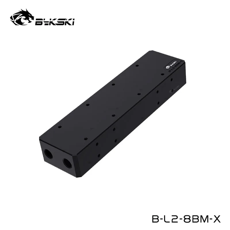 

Bykski Multi Video Graphics Card Parallel Easy Build Block Head, 8 Cards Combined Connector,G1/4",POM,B-L2-8BM-X